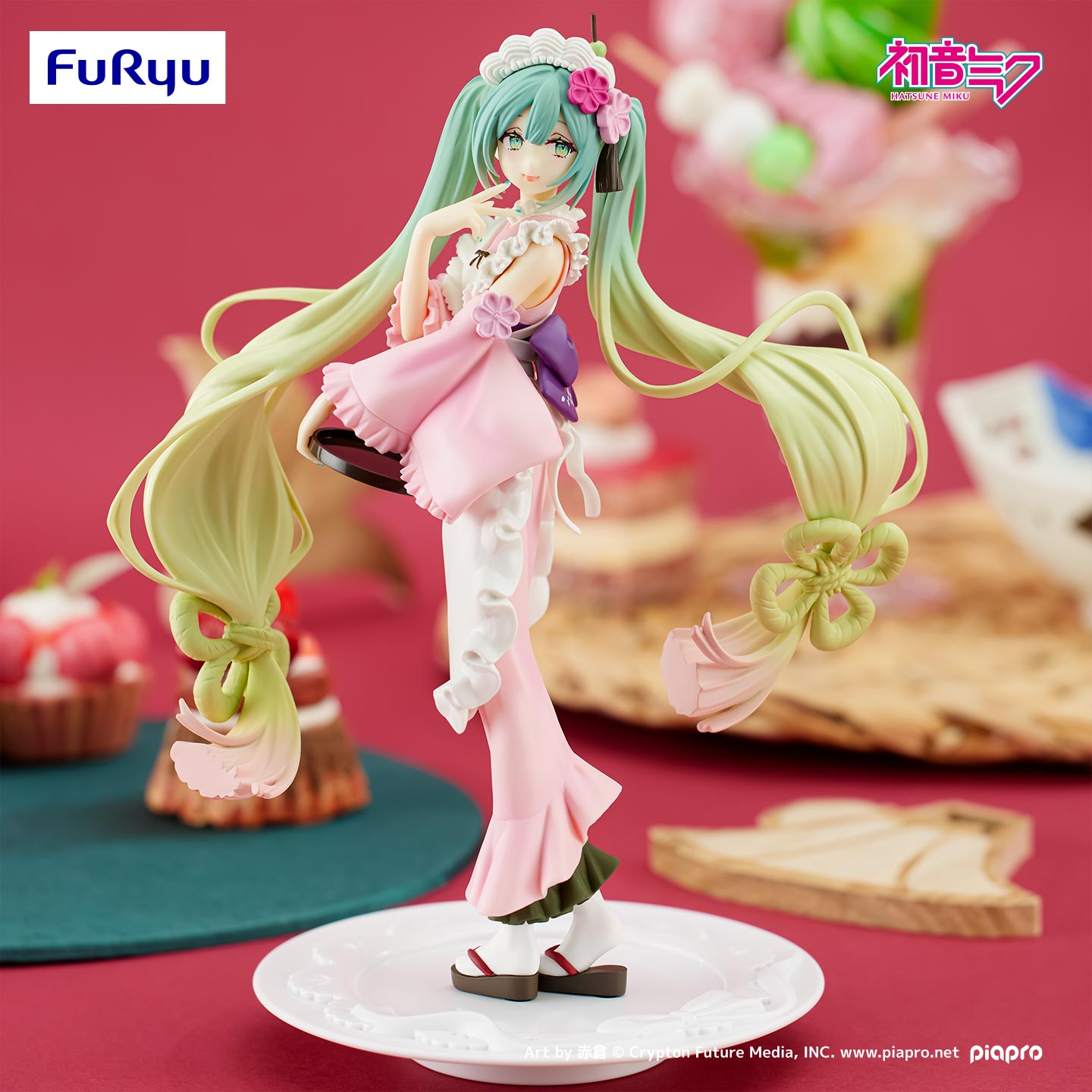Hatsune Miku - Exc∞d Creative SweetSweets Matcha Parfait Sakura Miku Figure