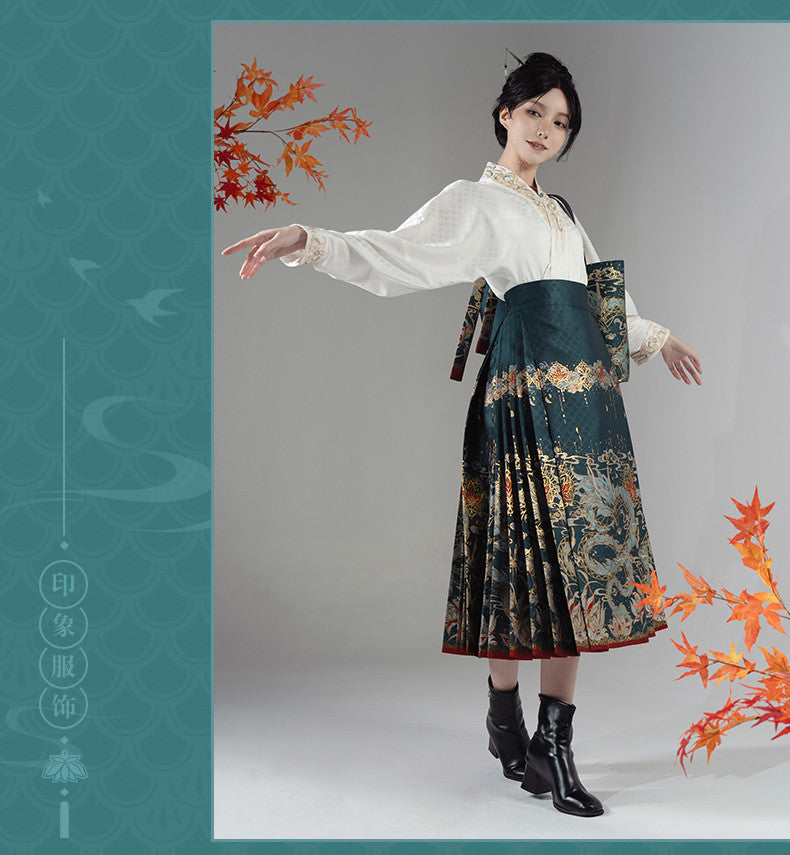 Honkai: Star Rail - miHoYo Dan Heng (Imbibitor Lunae) Mamian Zipper Skirt