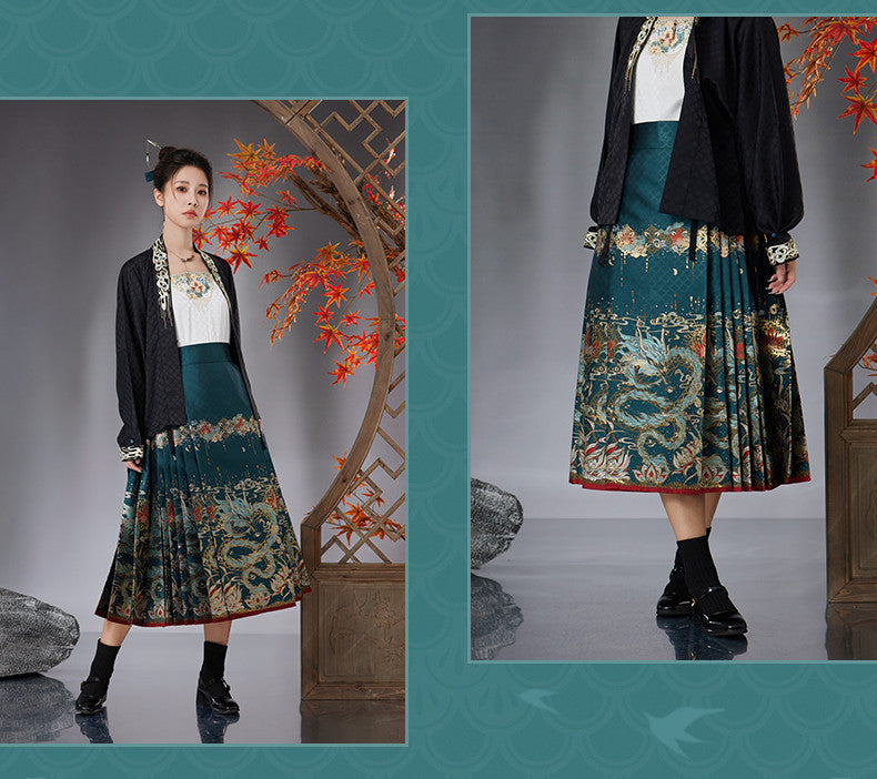 Honkai: Star Rail - miHoYo Dan Heng (Imbibitor Lunae) Mamian Zipper Skirt