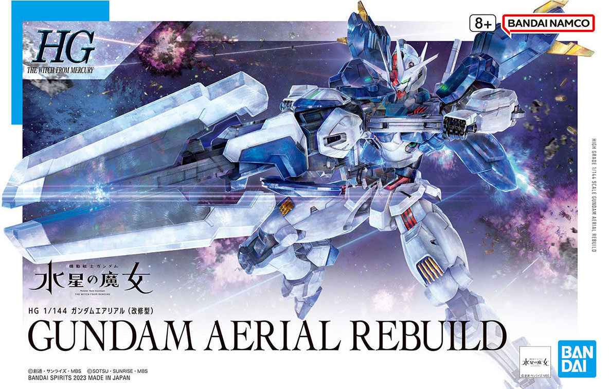 GUNDAM - HG 1/144 Gundam Aerial Rebuild (Mobile Suit Gundam: The Witch From Mercury)